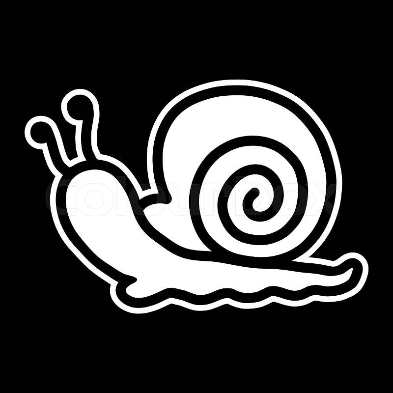 Snail cartoon, vector