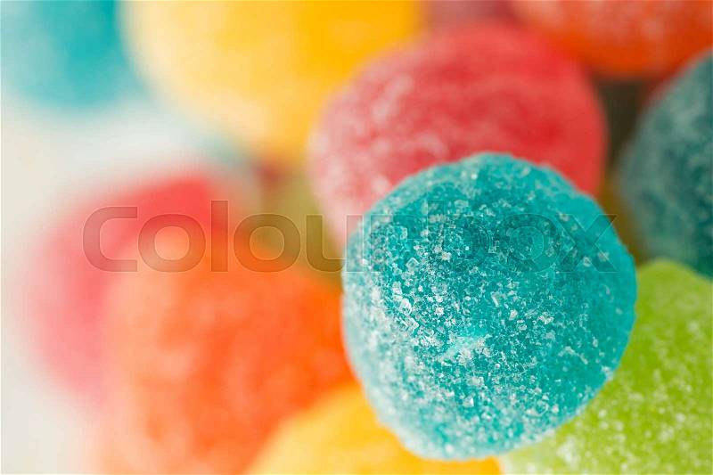 Colorful jellybeans close. Photo to use wallpaper, stock photo