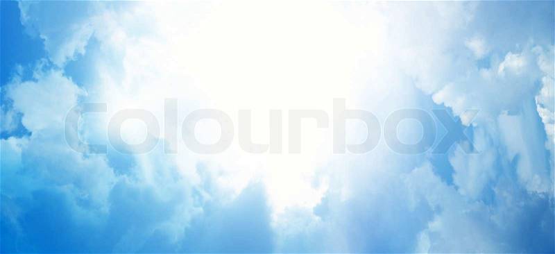 Light from heaven. Abstract background, stock photo