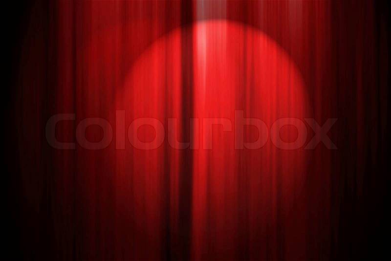 Computer generated illustation of a theatre stage curtain - Stock Photo - Colourbox - 웹