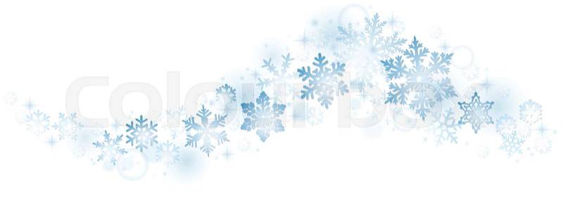Download Swirl of Christmas snowflakes on white background | Stock ...