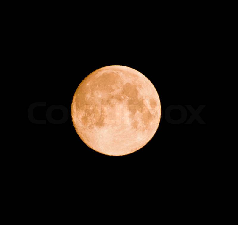 Moon in the night sky, stock photo