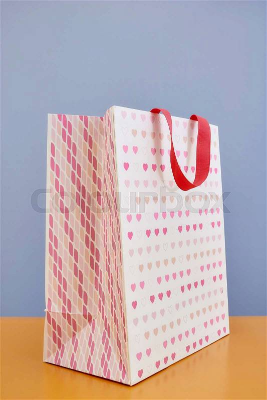 A studio photo of a shopping bag, stock photo