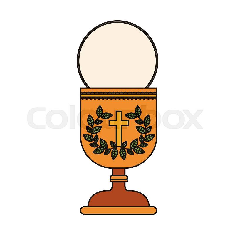 Holy grail. religion catholic and christianity icon. vector illustration, vector