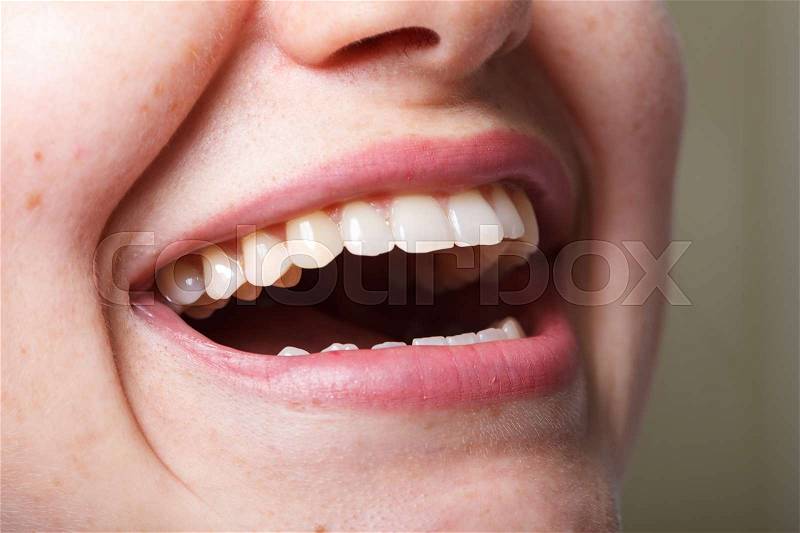 Dentistry, dental , mouth and teeth close up smiling, stock photo