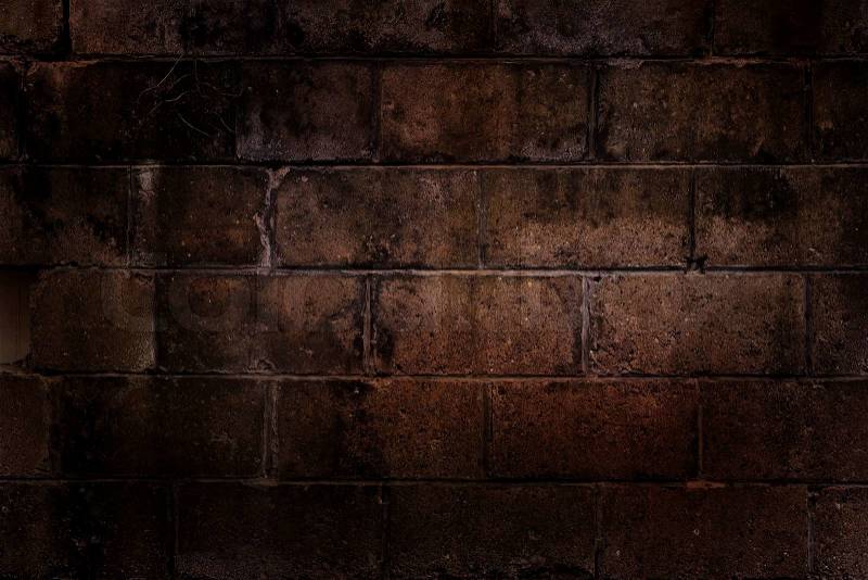 Close-up of the light brick wall texture, stock photo