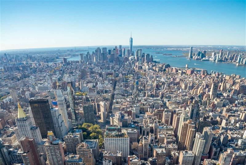 New York City - Manhattan buildings, stock photo