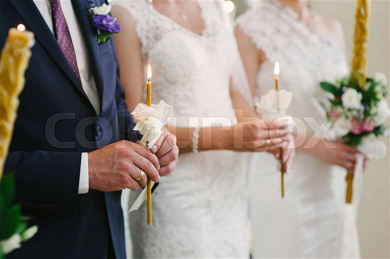 Wedding orthodox or christening baptism\, stock photo