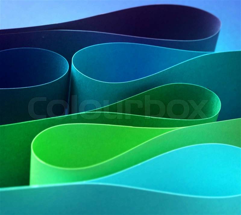 Cool color arc wave form, stock photo