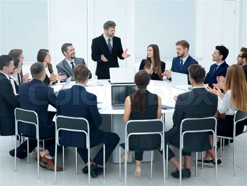 Meeting Brainstorm Round Table Ideas Communication Discussion Co, stock photo