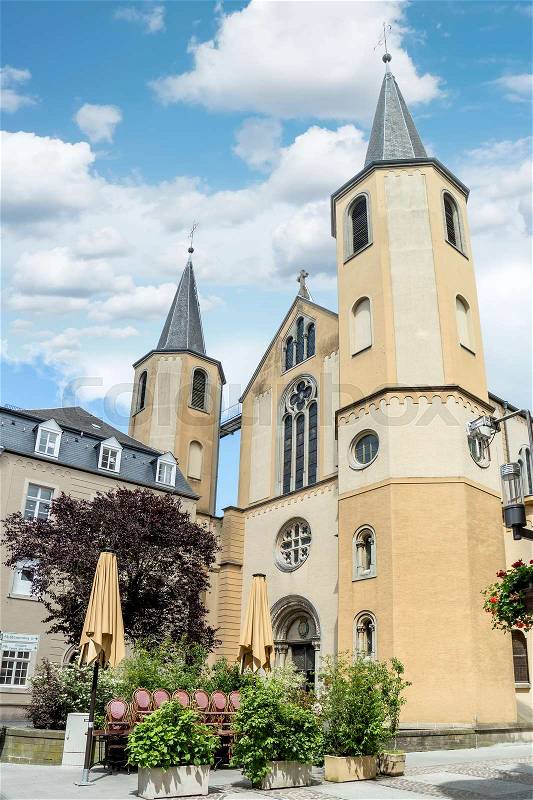 Church in Luxembourg, stock photo