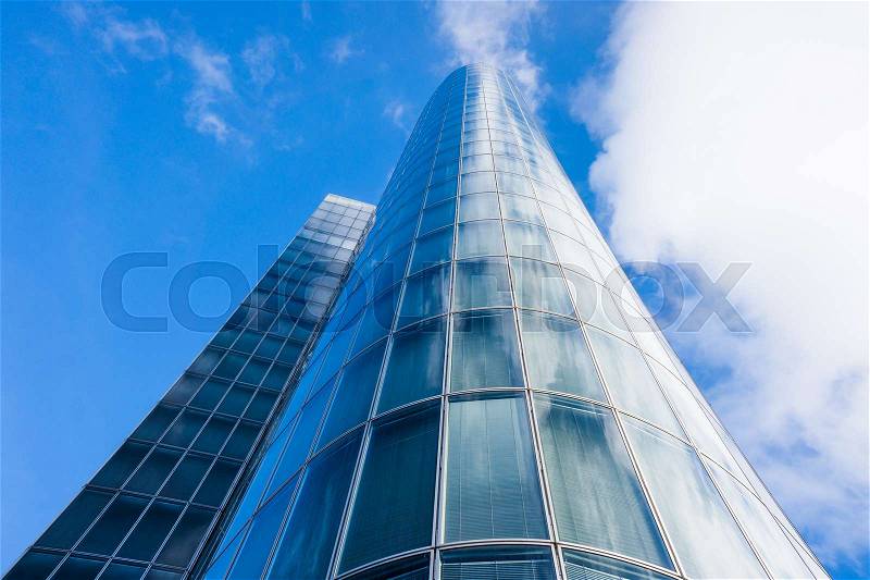 Office building close up. Wall of office building. Glass Wall, stock photo