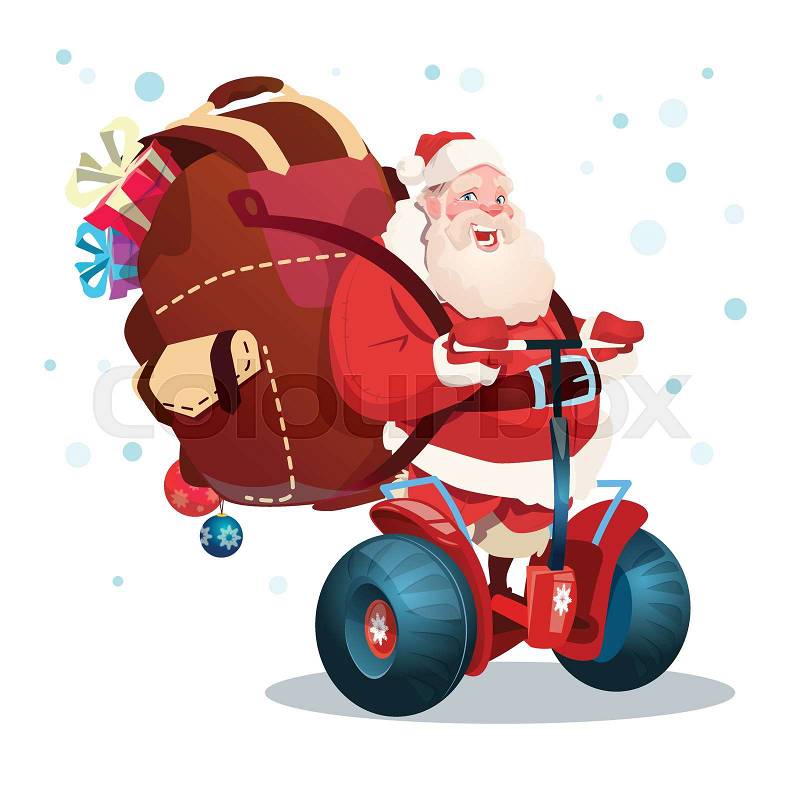 22930956-santa-claus-ride-electric-scoot