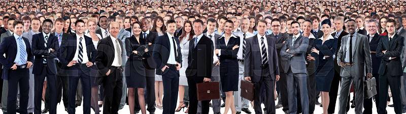 Young attractive business people - the elite business team, stock photo