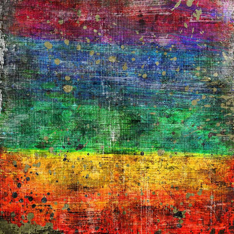 Abstract grunge colorful background, with scratches and stains, stock photo