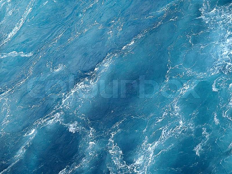 Pure blue water background, stock photo