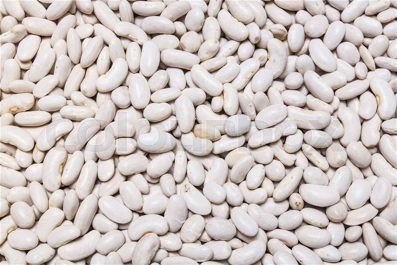 White bean background, texture, stock photo