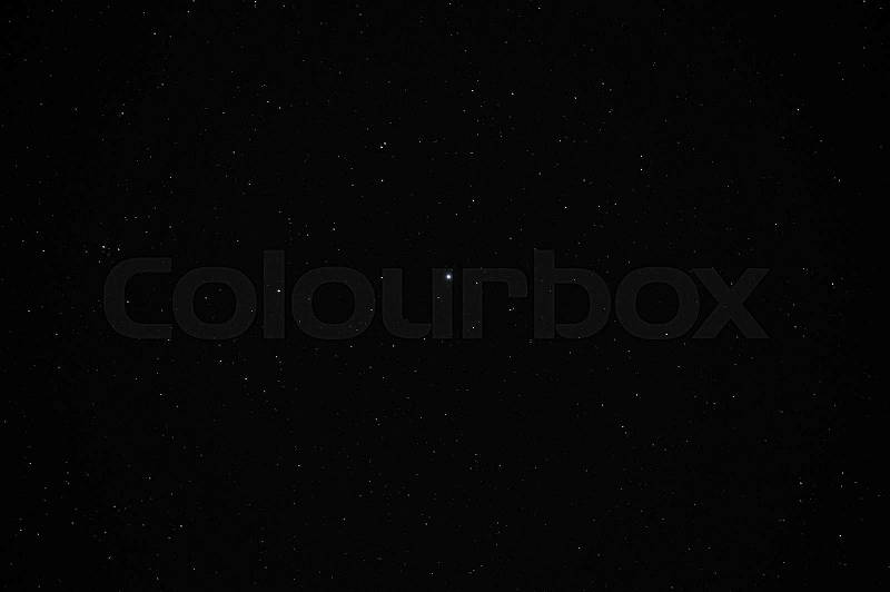 A real dark night sky with stars, stock photo