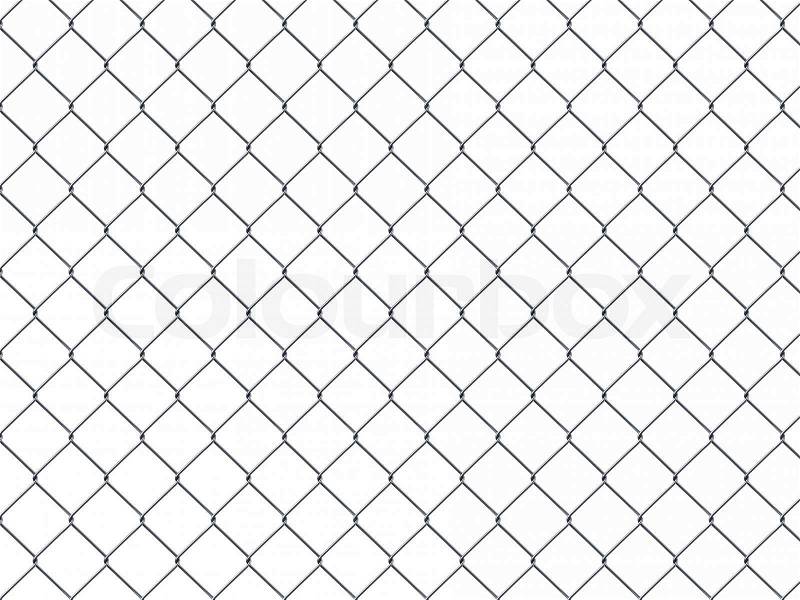 Iron wire fence, stock photo