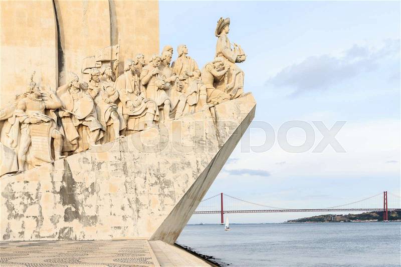 Monument to the Discoveries, Lisbon, Portugal, Europe, stock photo
