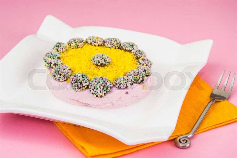 Diet Dessert: Fruit Jelly and Gelatin. Studio Photo, stock photo