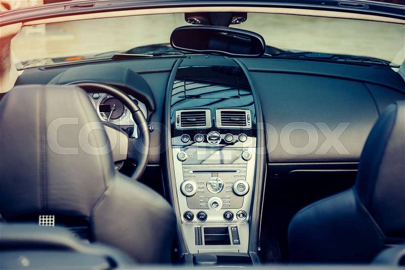 Luxury car interior , stock photo