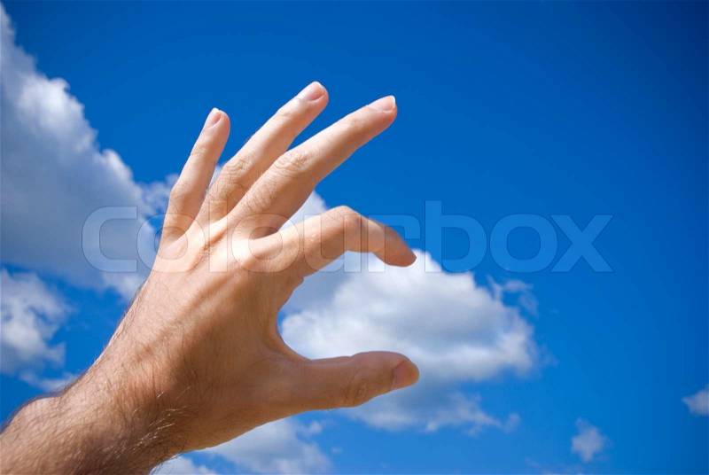 Summer concept (focus point on fingers selective,specil ), stock photo
