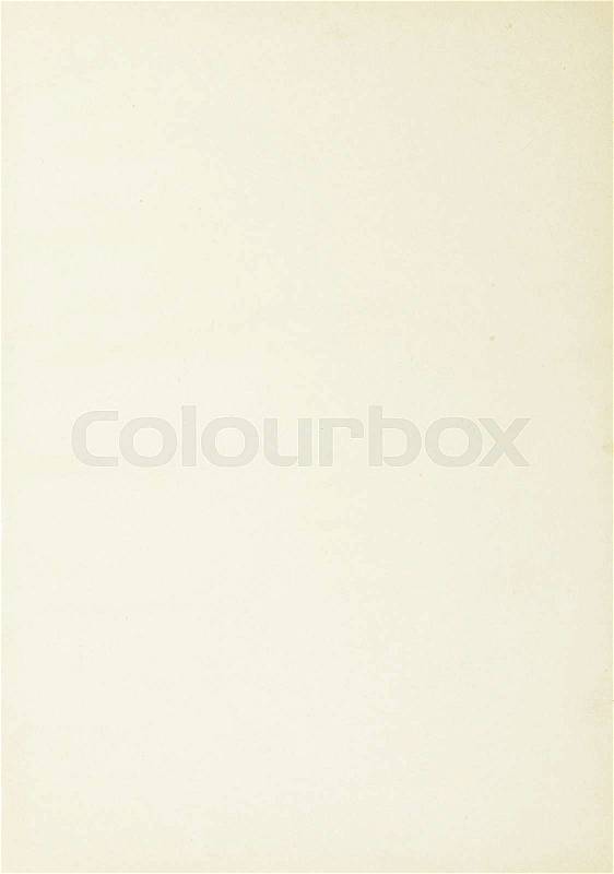 Old note paper isolated on white background, stock photo