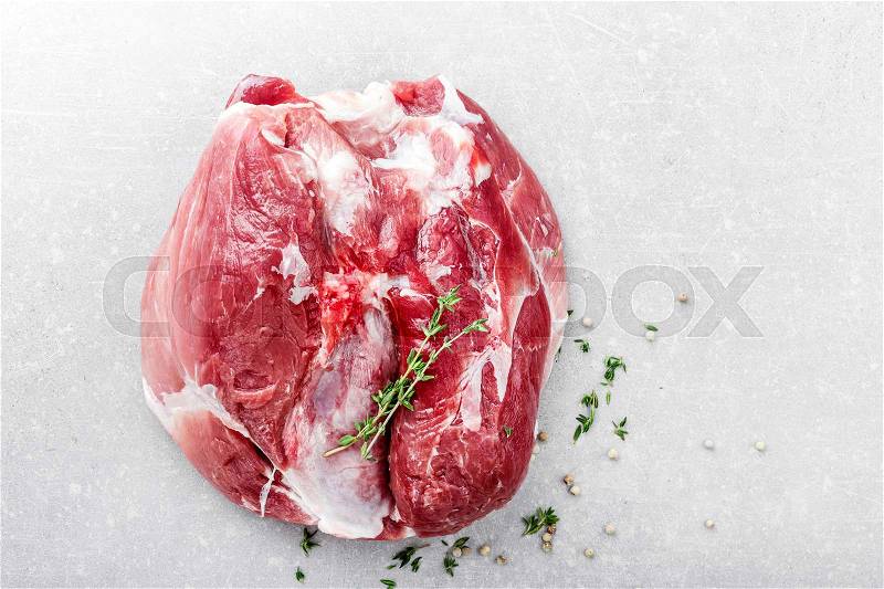 Raw fresh cut of meat, stock photo