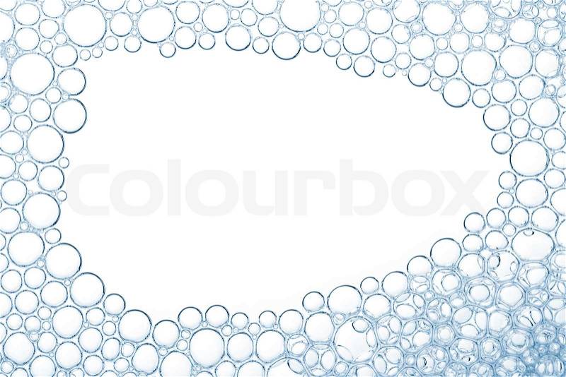 Foam texture with empty space, stock photo