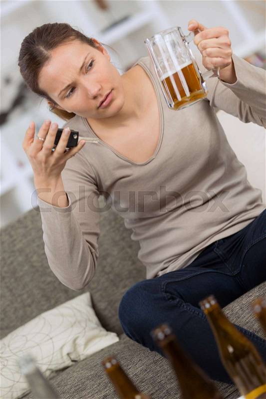 Dont drink and drive, stock photo