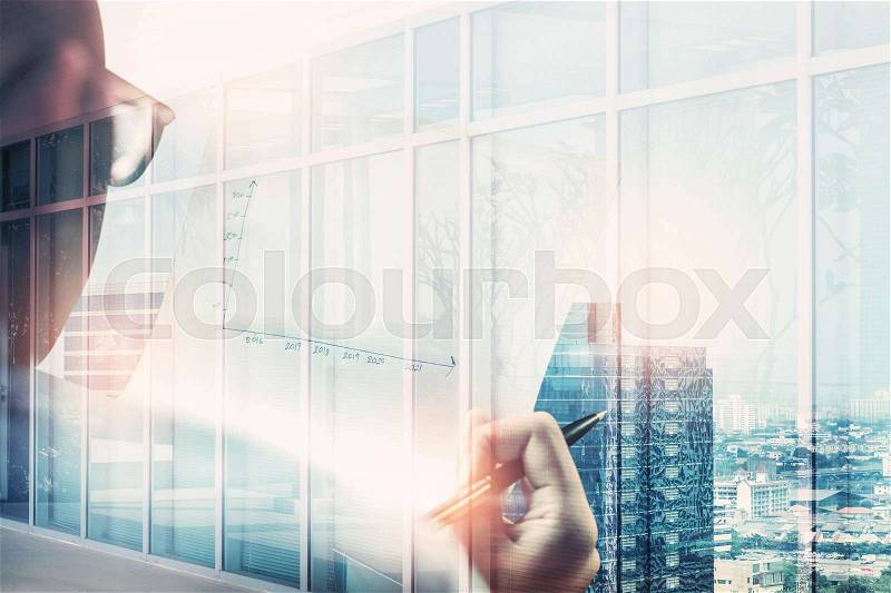 Women working in the office of social business, stock photo