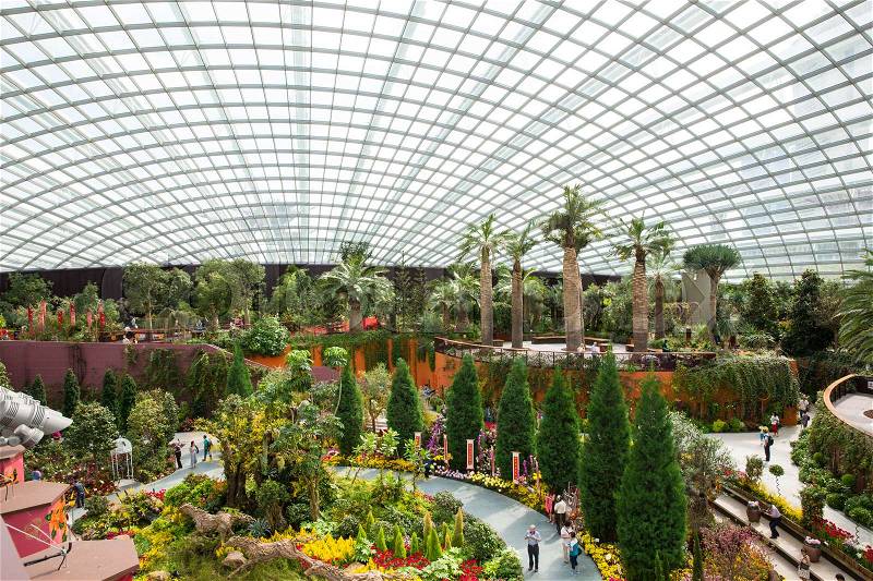 SINGAPORE - FEBRUARY 14 : Enormous Conservatory \