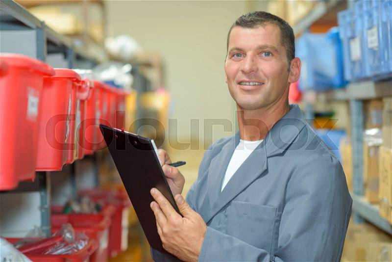Keeping the inventory record, stock photo