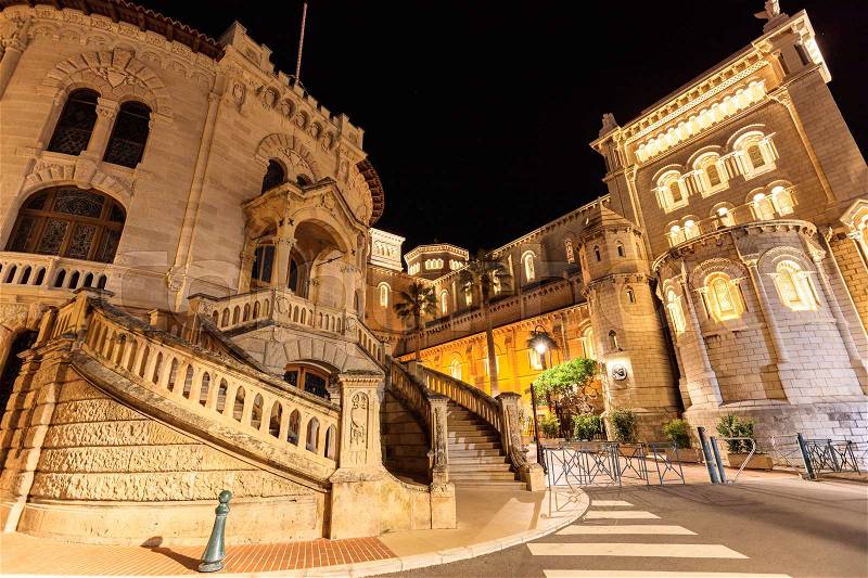 The palace of Justice in Monte Carlo, Monaco, stock photo