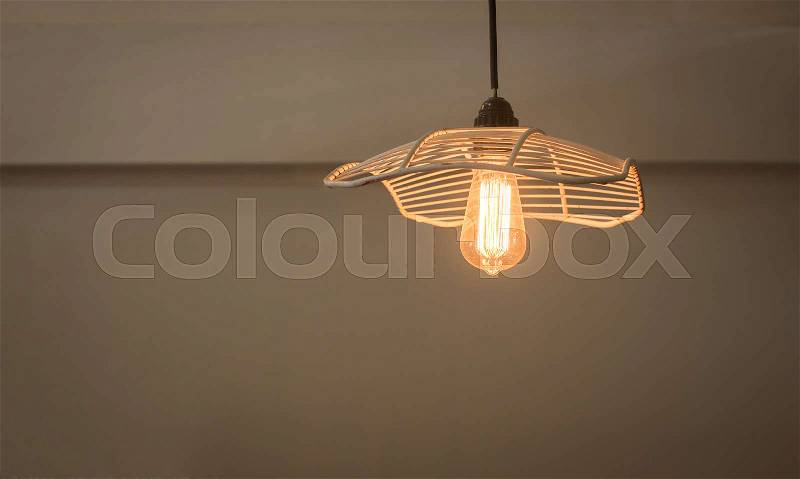Luxury retro light bulb decor, stock photo