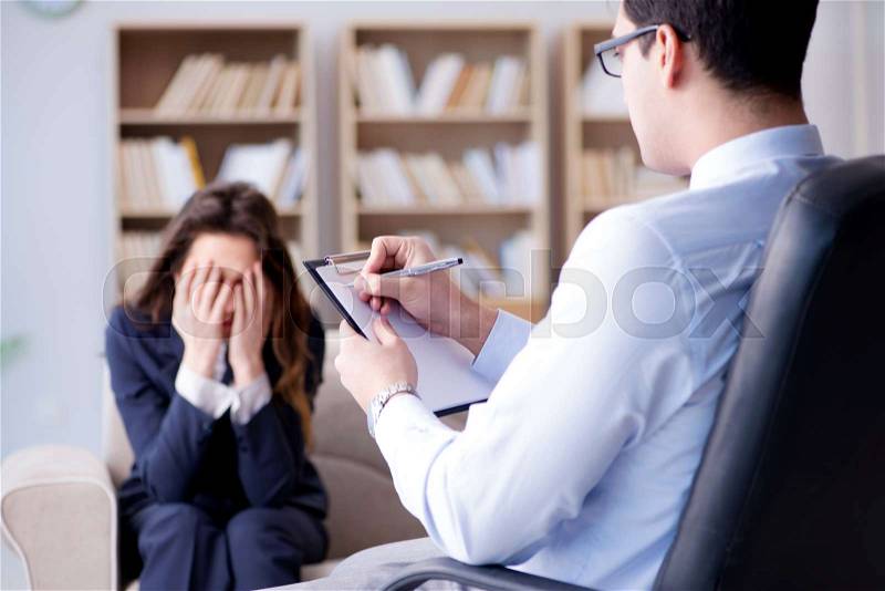 Medical concept with psychologist visit, stock photo