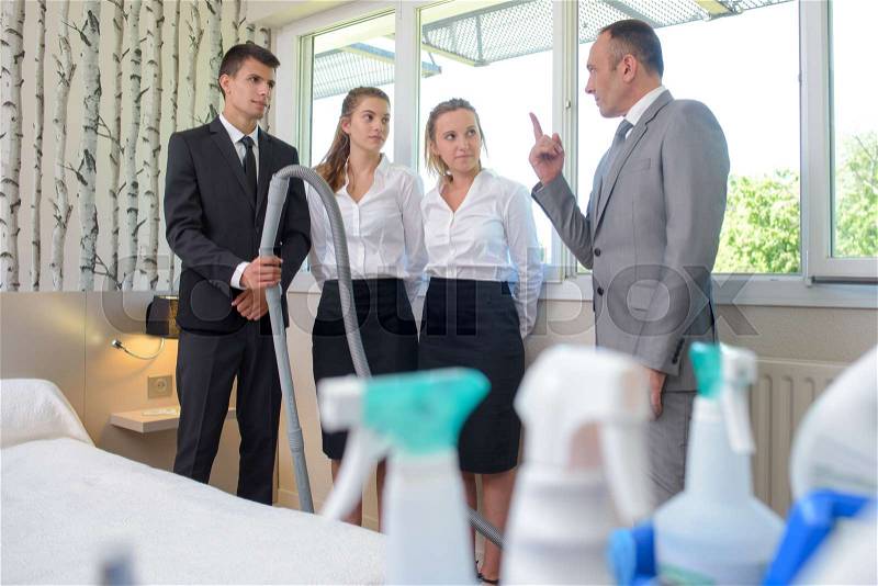 Cleaning school, stock photo