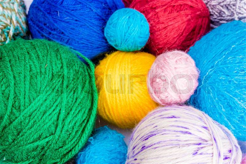 Yarn ball. ball of yarn for knitting, stock photo