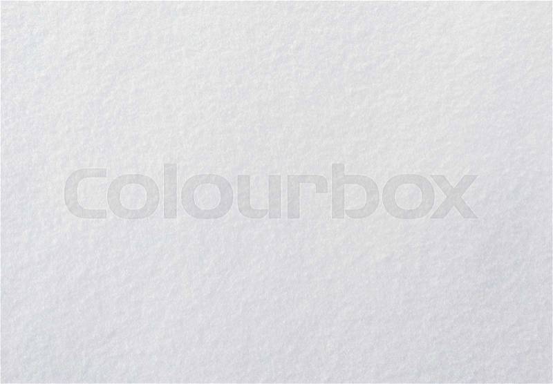 Top view of white clean snow texture background, stock photo