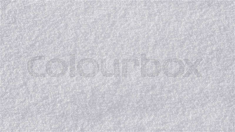 Top view of white clean snow texture background, stock photo
