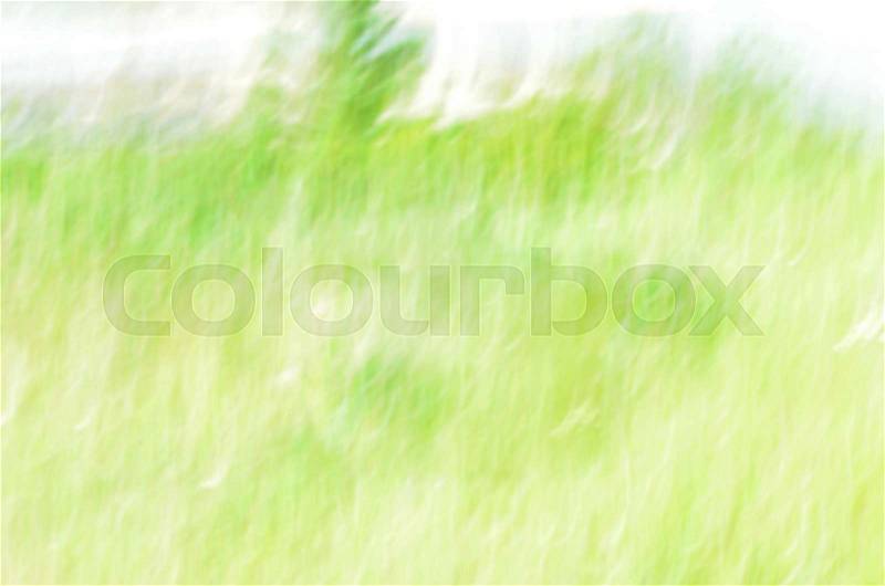 Abstract green motion blur nature background, stock photo
