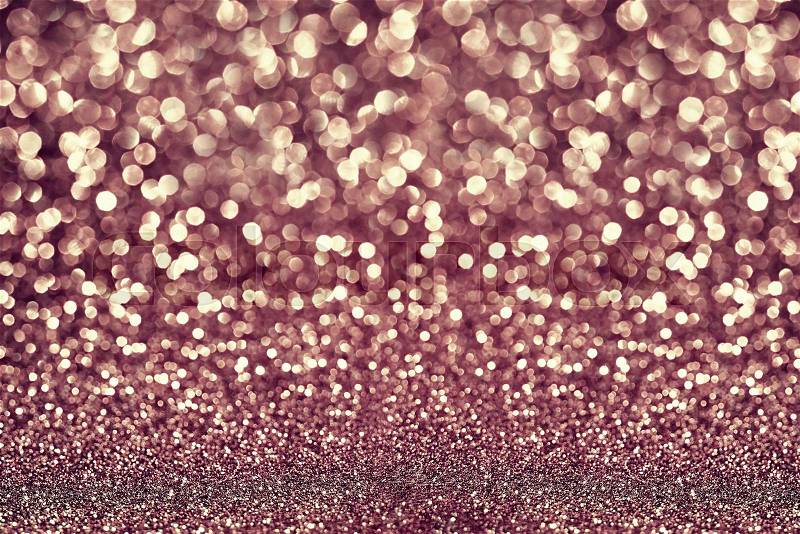Rose gold glitter texture abstract background, stock photo