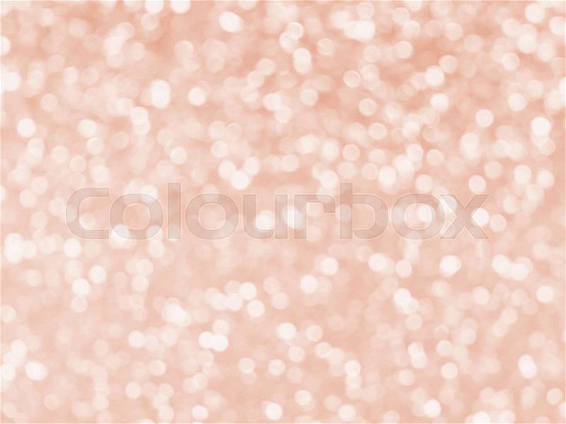 Rose gold glitter bokeh texture background, stock photo