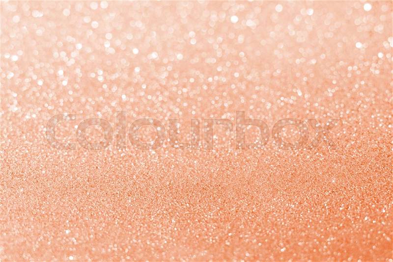 Rose gold glitter bokeh texture background, stock photo