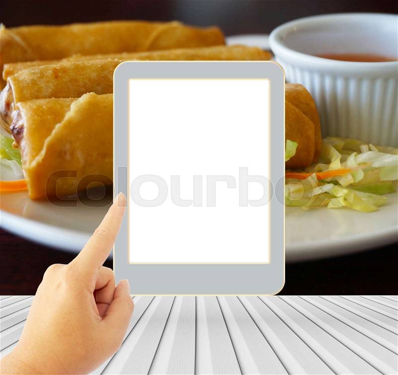 Order food online concept, stock photo