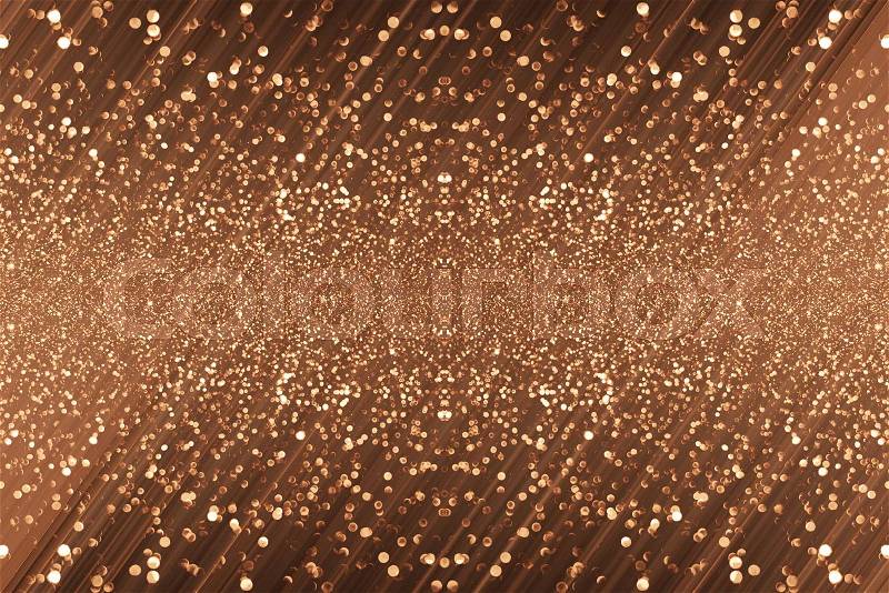 Black and copper glitter bokeh texture abstract background , stock photo