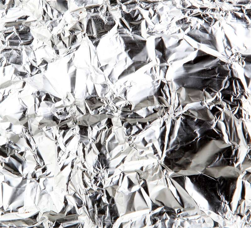 Silver foil background, stock photo