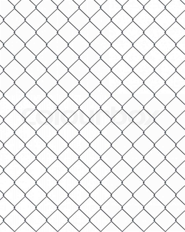 Iron wire fence, stock photo