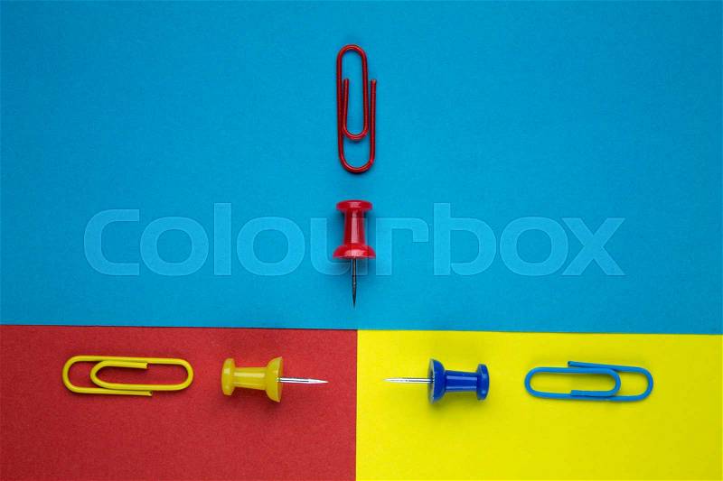 Red blue yellow, stock photo